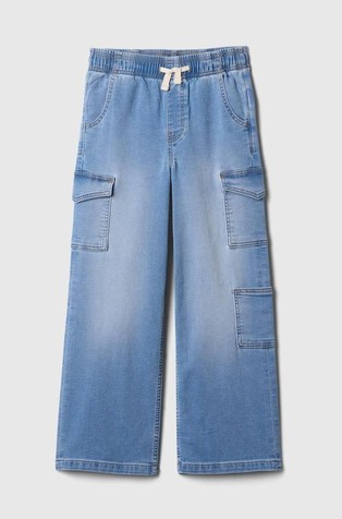 Široke cargo jeans hlače za djevojčice