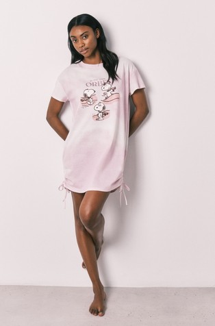Snoopy cotton short-sleeved nightgown