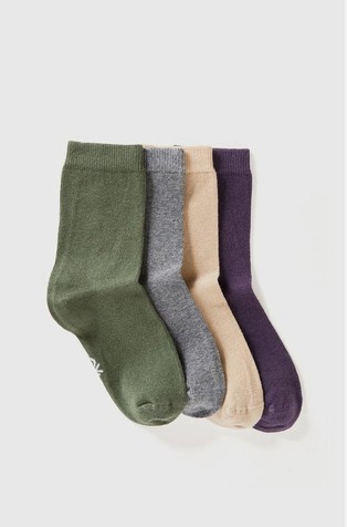 Paket od 4 para čarapa od mješavine pamuka