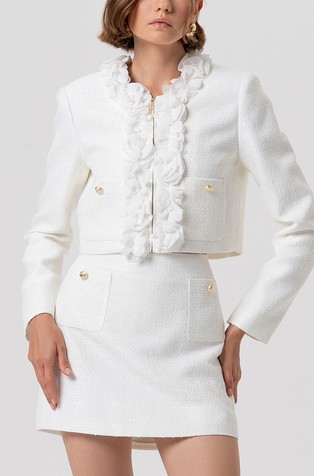 Mini suknja od tvida sa šljokicama