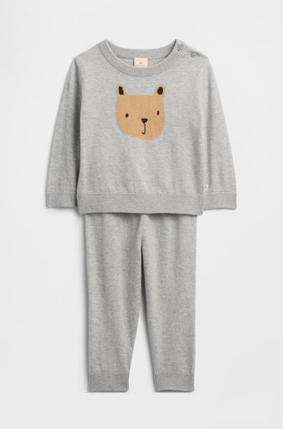 2-dijelni pleten komplet s motivom životinje za bebe