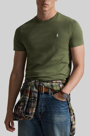 Custom Slim Fit Jersey Crewneck T-Shirt