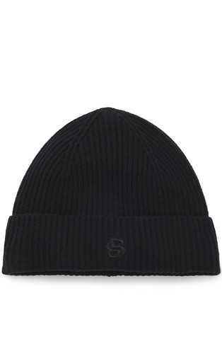 Pletena kapa od vune i kašmira s dvostrukim monogramom B