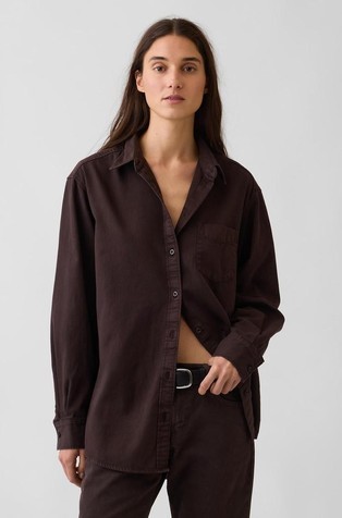 Ženska oversized denim košulja