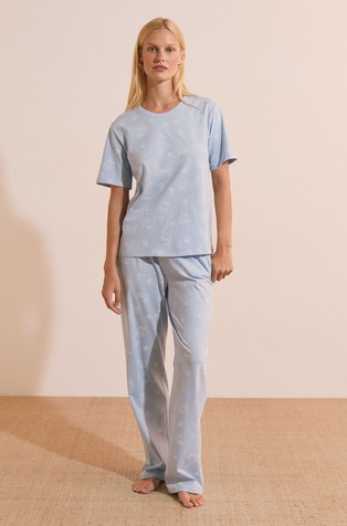 Malo Spe 2-Piece Short-sleeved Cotton Pajama Set