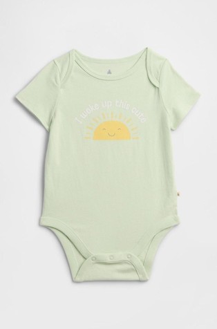 Body kratkih rukava s otiskom za bebe