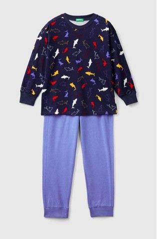 Pamučna pidžama dugih rukava