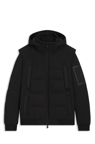 Vodoodbojna jakna punjena paperjem s uklonjivim rukavima i kapuljačom