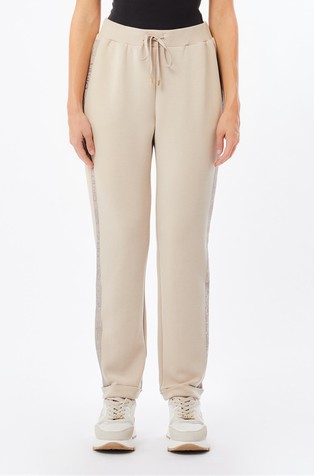 Donji dio trenirke od scuba tkanine s logo trakom