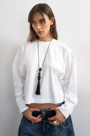 TSROSA raglan cinch cuff T-shirt