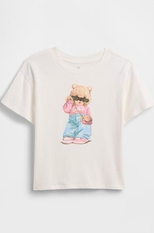 Oversized fit majica kratkih rukava za djevojčice