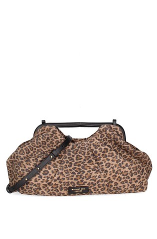 Maxi pismo torbica od brušene kože s leopard uzorkom