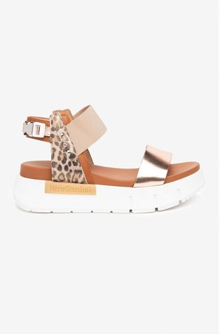 Kožne sandale sa sintetičkim umetcima