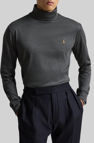 Soft cotton turtleneck