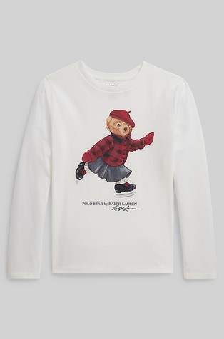 Polo Bear pamučna majica dugih rukava