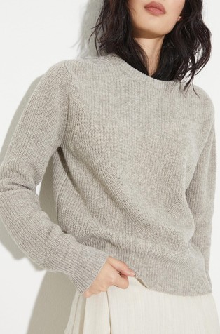 Undyed wool-blend jumper