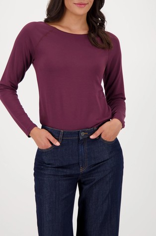 Majica dugih rukava od mješavine viskoze