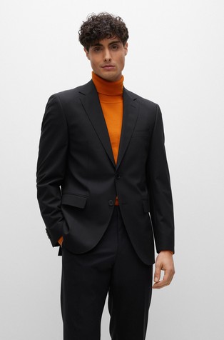 Regular fit sako od djevičanske vune