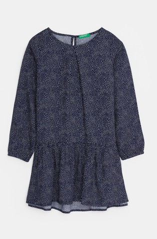 Haljina od viskoze s uzorkom i volanom