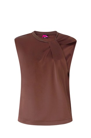 Satenska bluza bez rukava