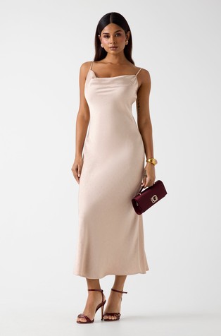 Rhinestones slip dress