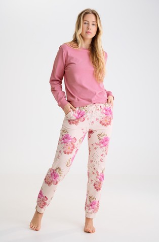 Robin pidžama dugih rukava od rastezljivog pamuka