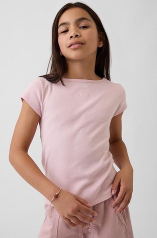 Pripijena majica kratkih rukava za djevojčice