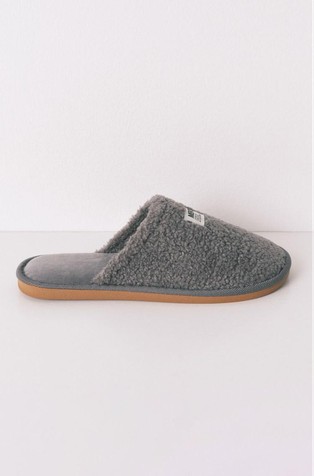 Faux shearling slippers