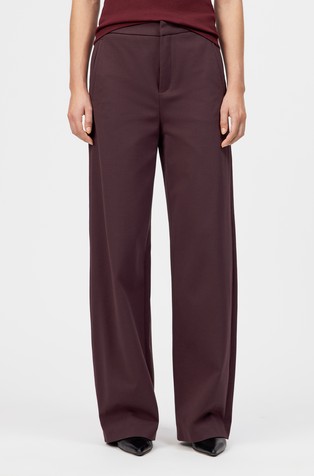 Relaxed fit trousers in viscose mix