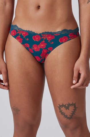 Every day in micro print thong