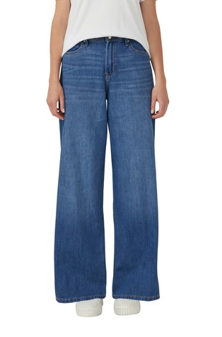 High rise jeans with wide leg
