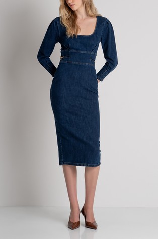 Slim fit haljina od rastezljivog denima