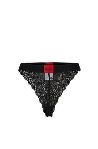 Čipkaste gaćice s logo našivkom