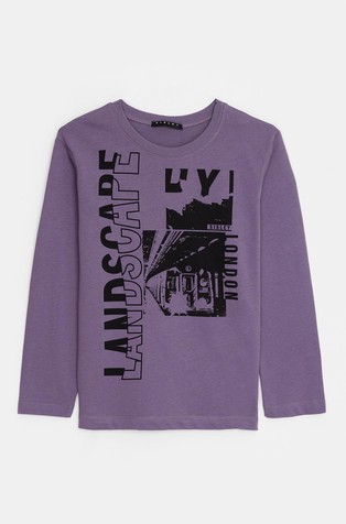 Pamučna majica dugih rukava s otiskom