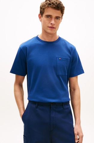 Pocket Relaxed Mesh Jersey T-Shirt
