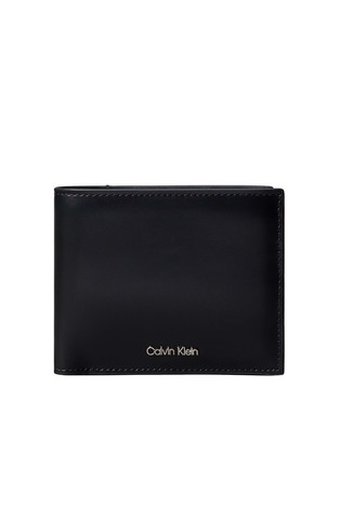 Raised Logo Bifold Leather Wallet