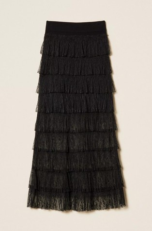 Duga suknja od čipke