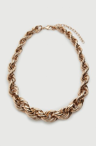 Kratka ogrlica s prepletenim dizajnom