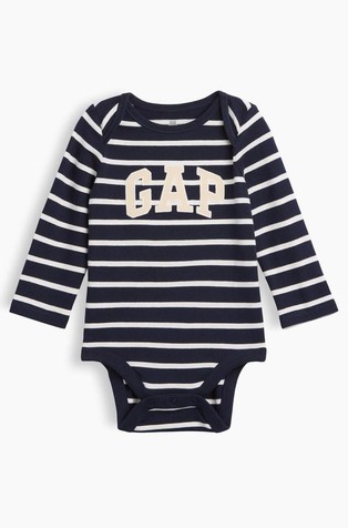 Gap logo pamučni body dugih rukava za bebe