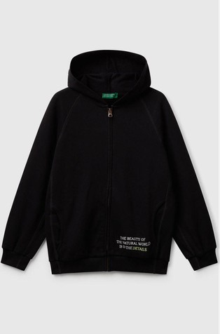 Pamučni pulover s otiscima sprijeda i straga