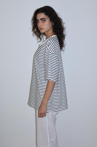 Izakova x lunilou Le Marin Striped T-shirt