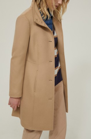 Slim fit vuneni kaput