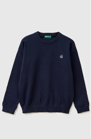Organic cotton crew neck sweater