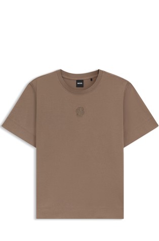 Majica od merceriziranog pamuka s dvostrukim B-monogramom