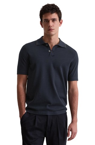 Travel Collection pletena polo majica od organskog pamuka