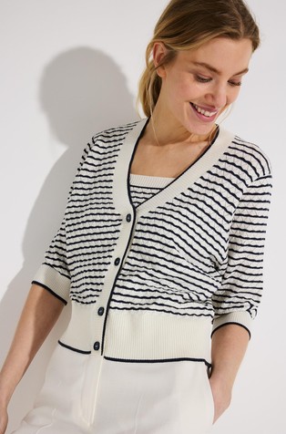 Kardigan s prugastim uzorkom