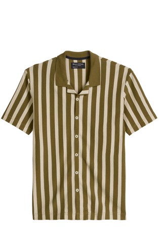 Striped polo short-sleeved shirt