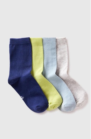 Four pairs of socks in cotton blend