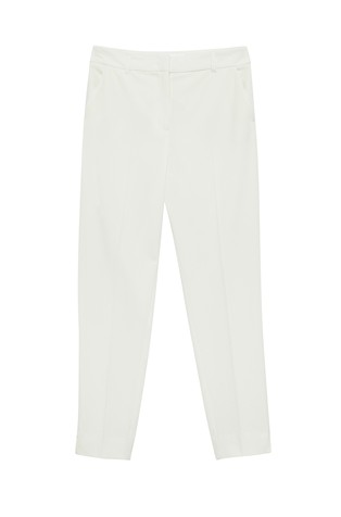 Cigarette pants in viscose blend stretch