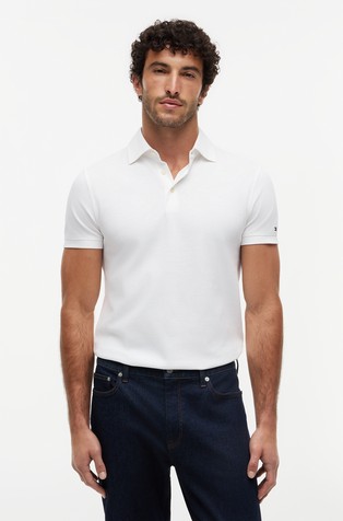 Slim fit pamučna polo majica kratkih rukava